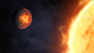 Artist's impression of exoplanet 55 Cancri e.