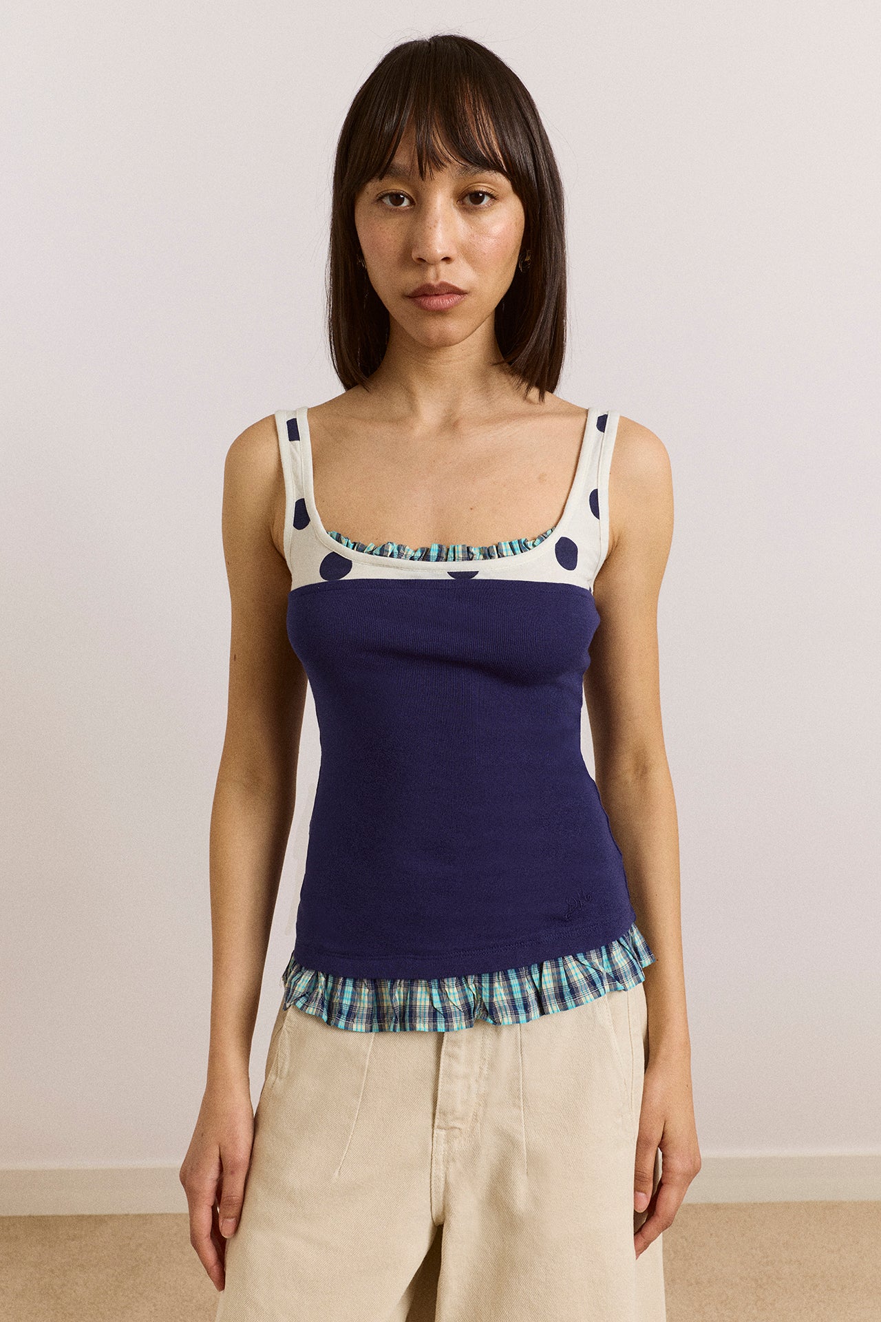 Idele Jersey Top - Navy