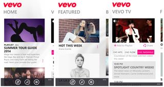 Vevo Main Pages