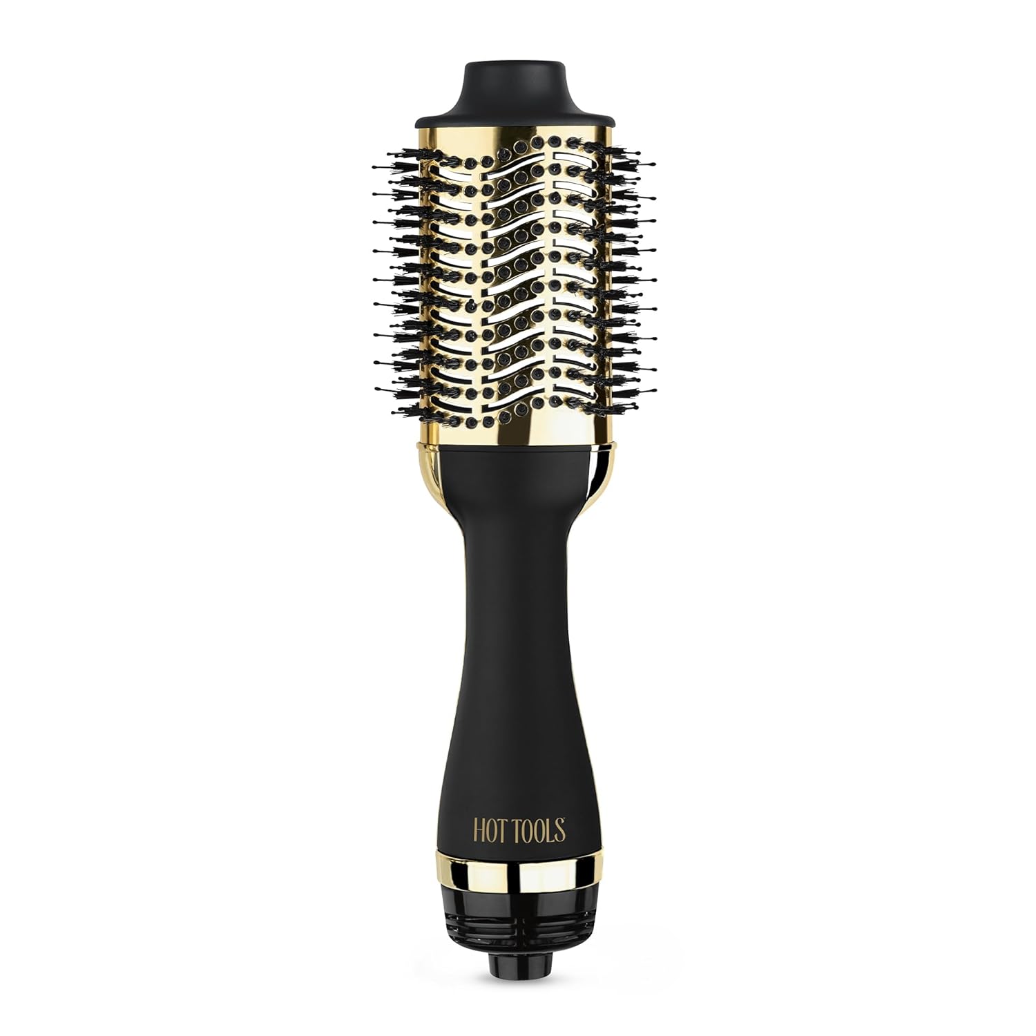 Hot Tools 24k Gold Blow Dryer Brush - Hot Air Brush for Salon-Worthy Volume in One Step - Volumizer With 24k Gold Technology for Fast Styling &amp;amp; Long-Lasting Results