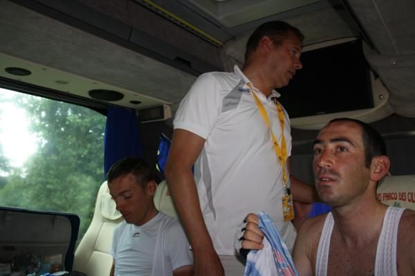 A last minute pep talk from Peters