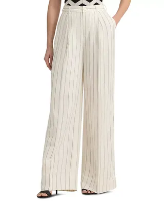 Lauren Ralph Lauren Striped Wide Leg Pants