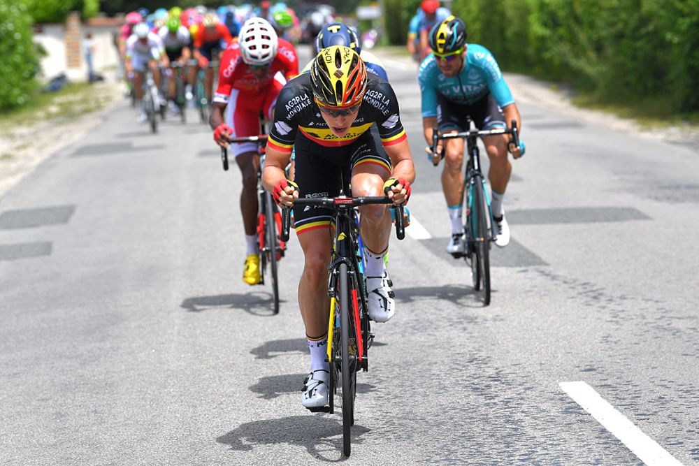 Oliver Naesen (AG2R La Mondiale) during stage 4 at Criterium du Dauphine