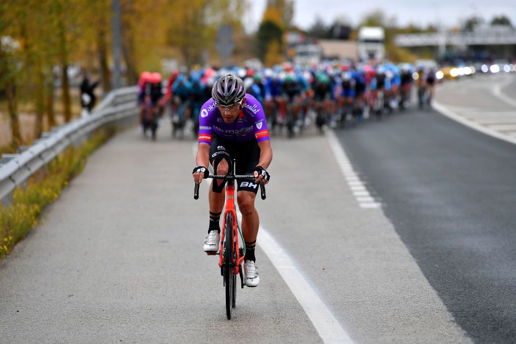 VINUESA SPAIN OCTOBER 22 Willie Smit of South Africa and Team Burgos BH during the 75th Tour of Spain 2020 Stage 3 a 1661km stage from Lodosa to La Laguna Negra Vinuesa 1735m lavuelta LaVuelta20 La Vuelta on October 22 2020 in Vinuesa Spain Photo by Justin SetterfieldGetty Images