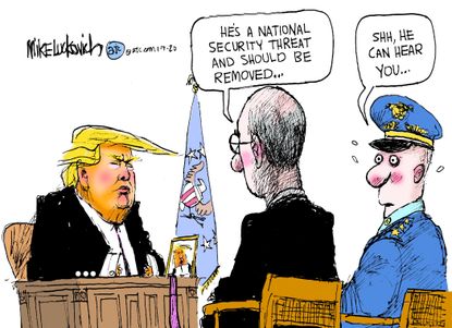 Political Cartoon U.S. Trump Soleimani Killing National Security Threat