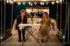 a still of Kris Marshall and Sally Bretton in an episode of Beyond Paradise season one
