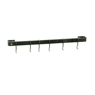 Enclume Premier 30-Inch Utensil Bar Wall Pot Rack, Hammered Steel