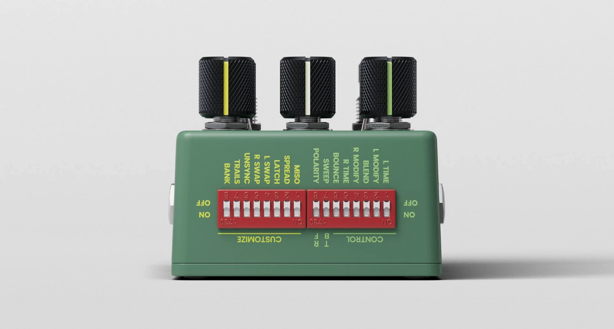 Chase Bliss Lost + Found: the new compact offering from the boutique stompbox company is the brand's first multi-effects, and comes in a cool green enclosure with a range of dip-switches for more tweakability.