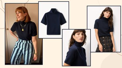 matilda and a model wearing the F&F knitted top 