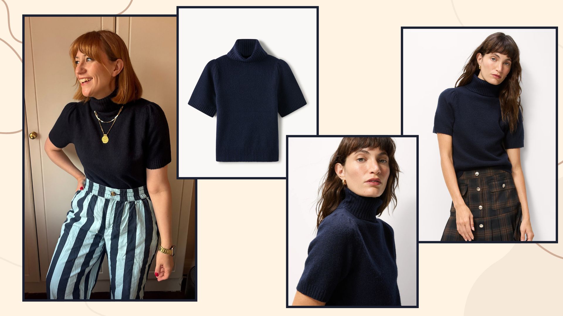 matilda and a model wearing the F&F knitted top 