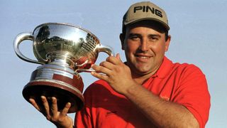 Angel Cabrera with the Open de Argentina trophy