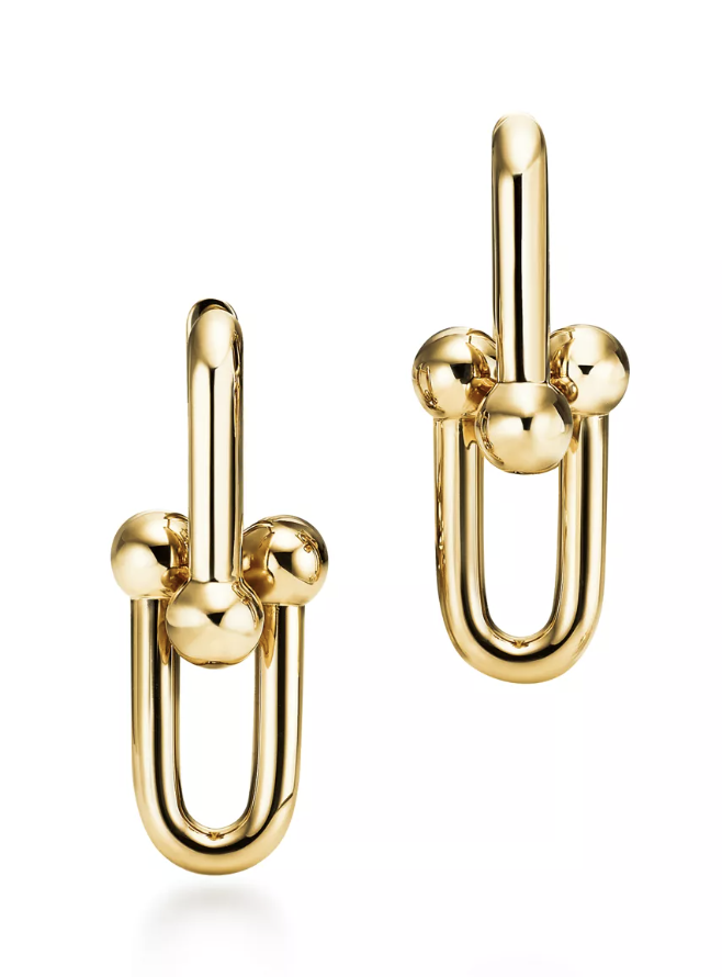 Tiffany &amp;amp; Co., Large Link Earrings in Yellow Gold