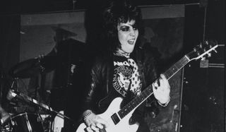 Joan Jett performs live onstage in 1982