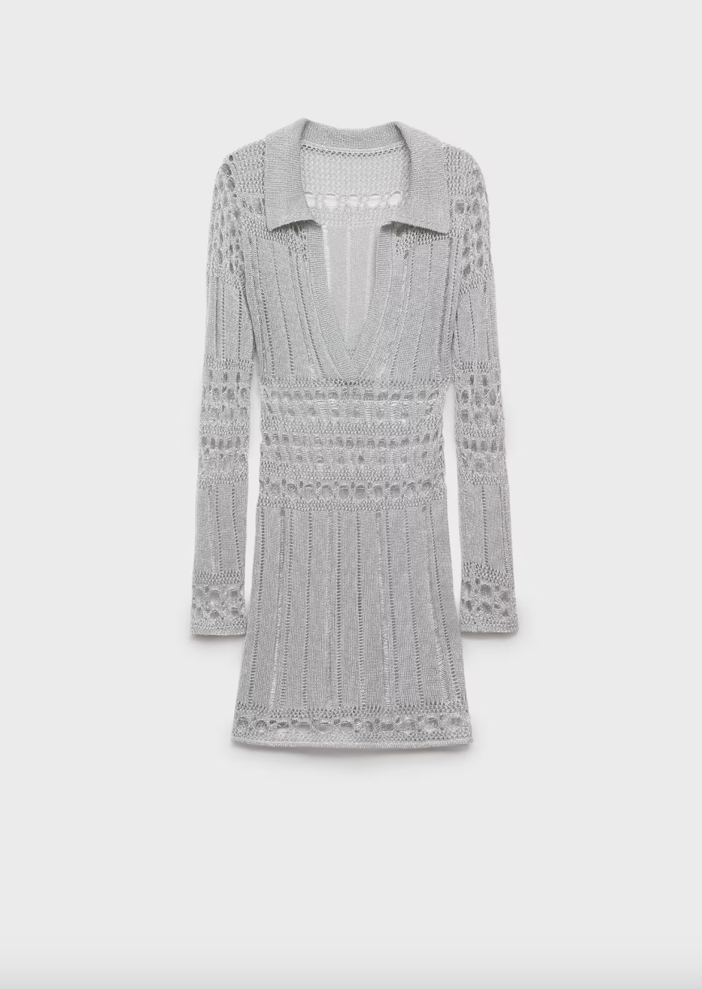 Mango x Supriya Lele, Short Lurex Dress With Openwork Details
