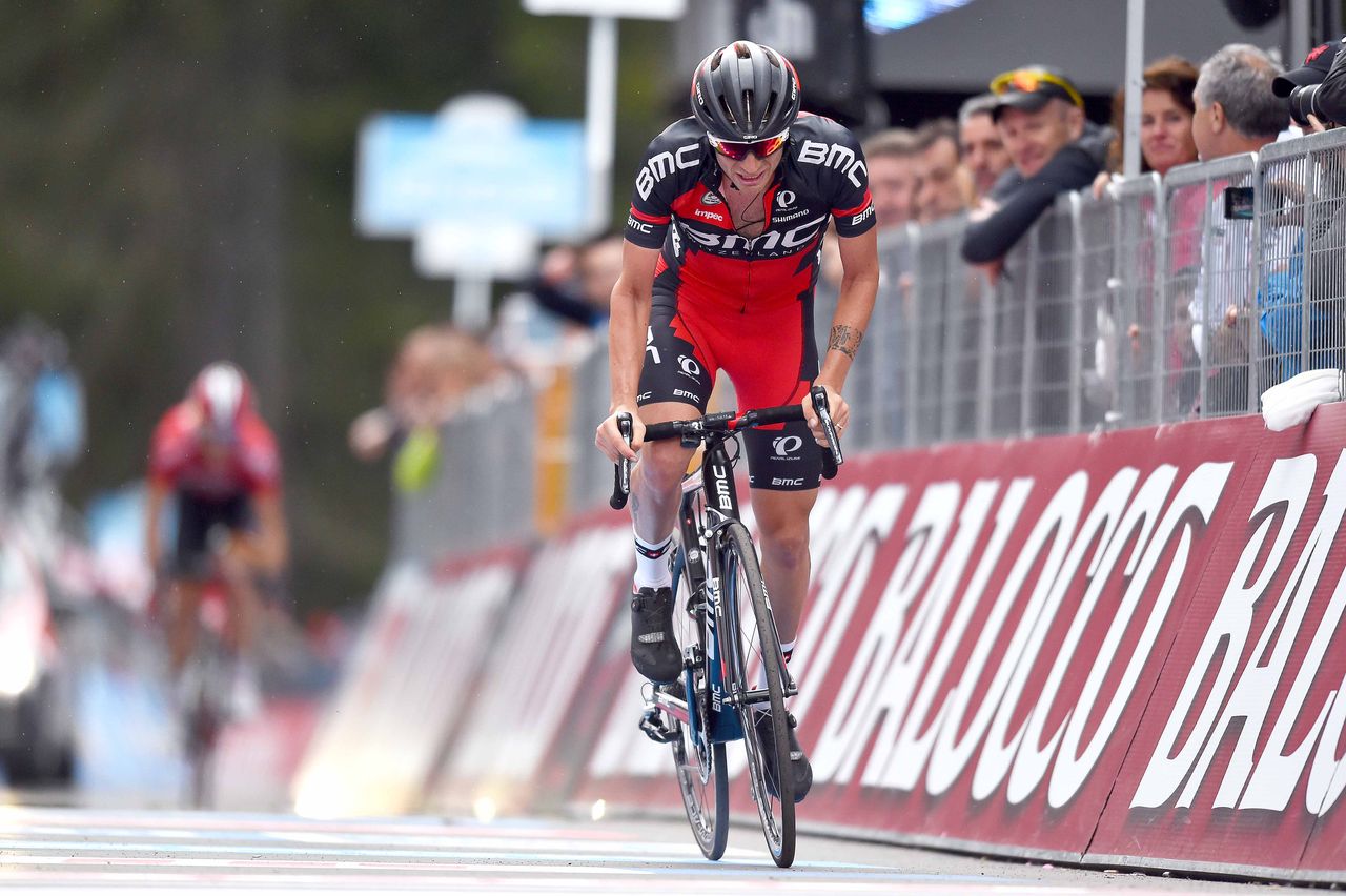 Damiano Caruso (BMC) crosses the line in tenth