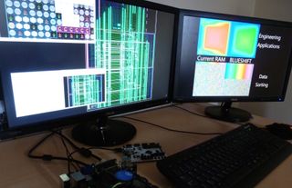 Computer running Blueshift memory chip
