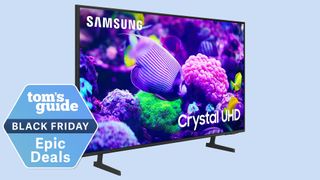 Big Samsung TV with a Black Friday badge.