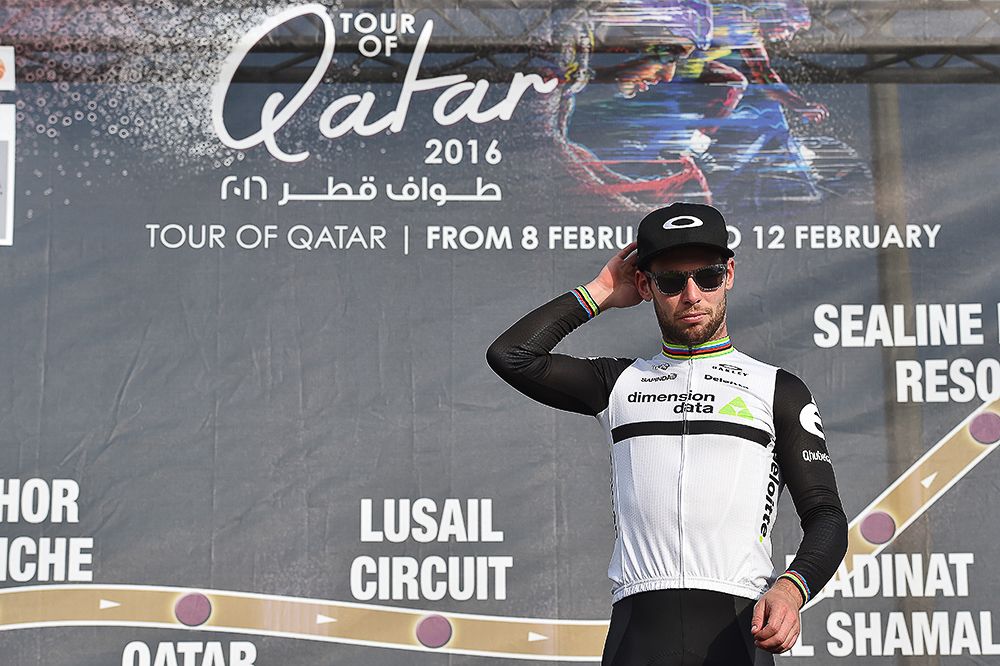 Mark Cavendish leads the Tour of Qatar after winning stage 1