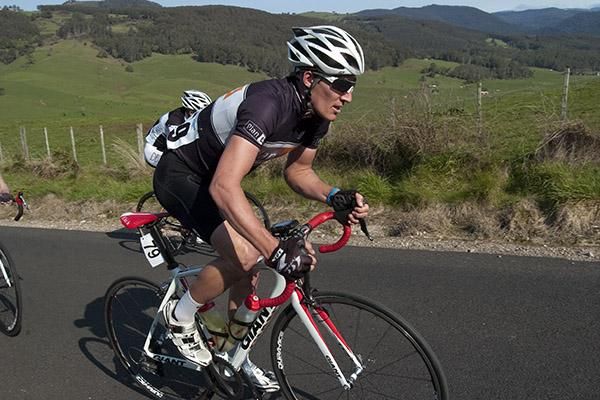 Anthony Giacoppo (Plan B Racing) wore the tour leader's jersey after the first stage way back in Strahan last week.