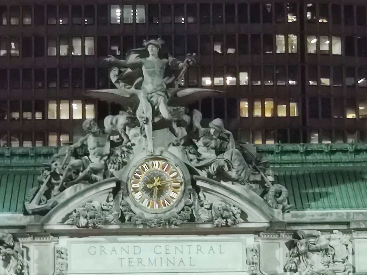 Grand Central Station building clock photo