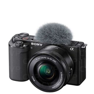 Product shot of Sony ZV-E10, one of the best cameras for YouTube