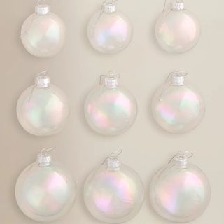 George Home Clear Glass Baubles - Set of 20