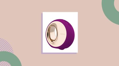 Lelo Ora 3 sex toy on peach background