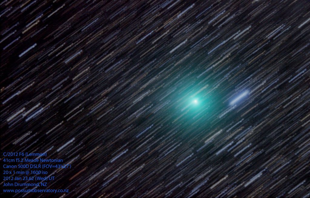Amazing Photo of Comet Lemmon Snapped by Stargazer Space