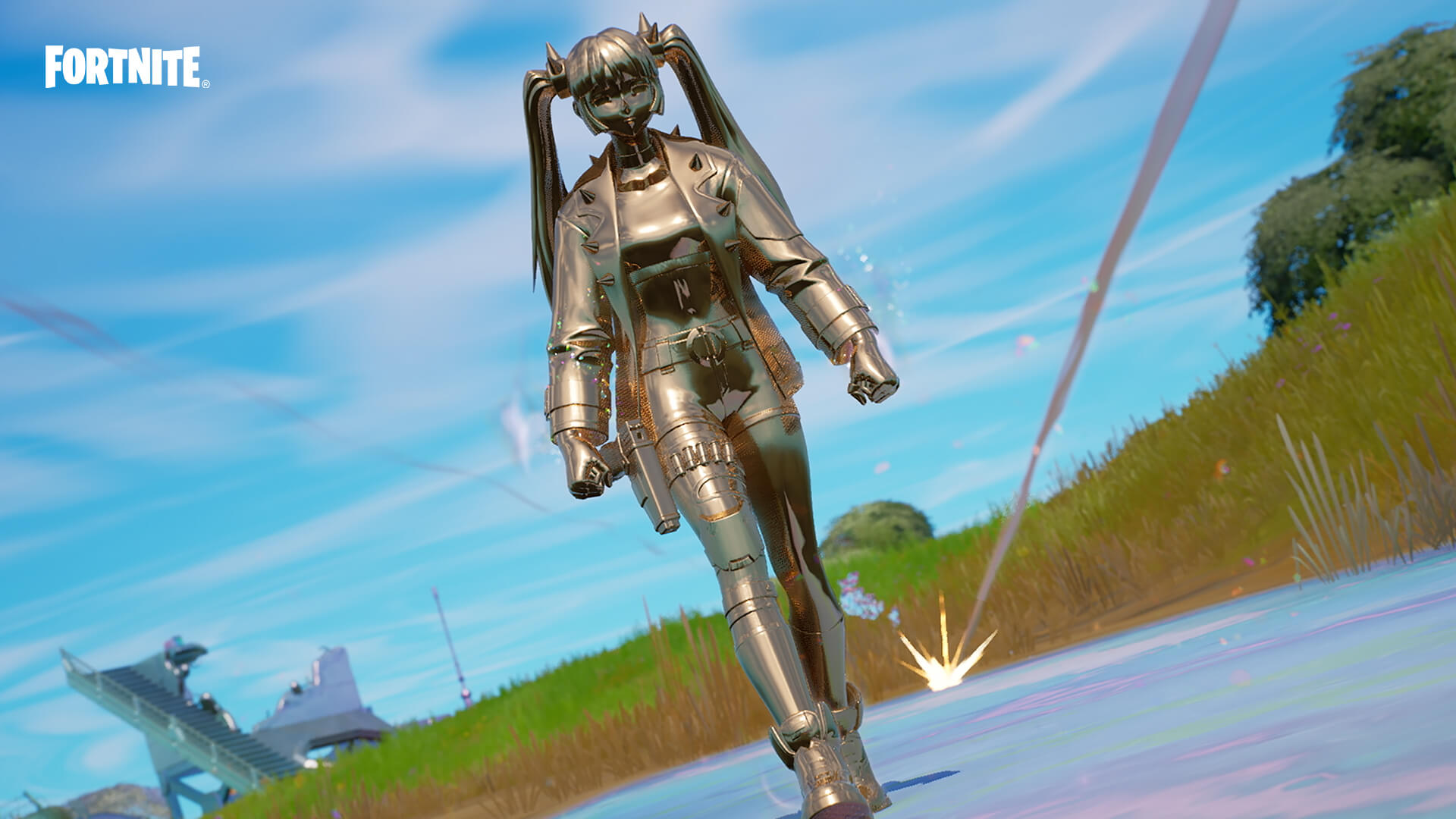 where is the giant metal dog in fortnite battle royale