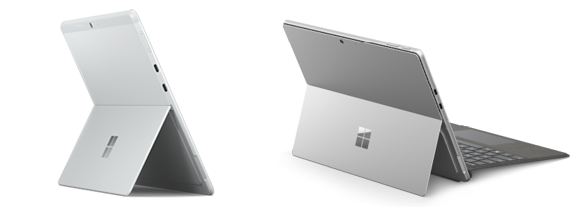 Surface Pro X (left) vs Surface Pro 9 (right)