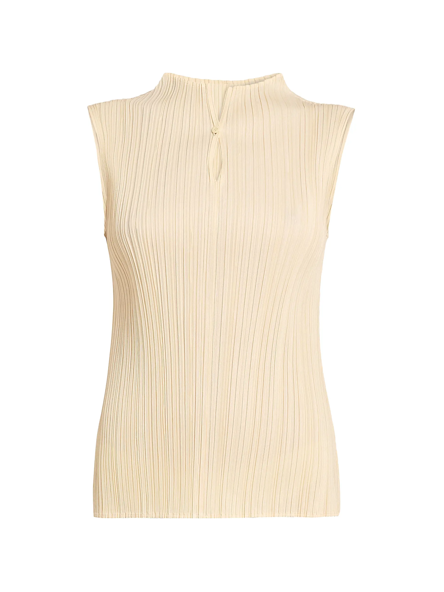 Mellow Pleated Sleeveless Top