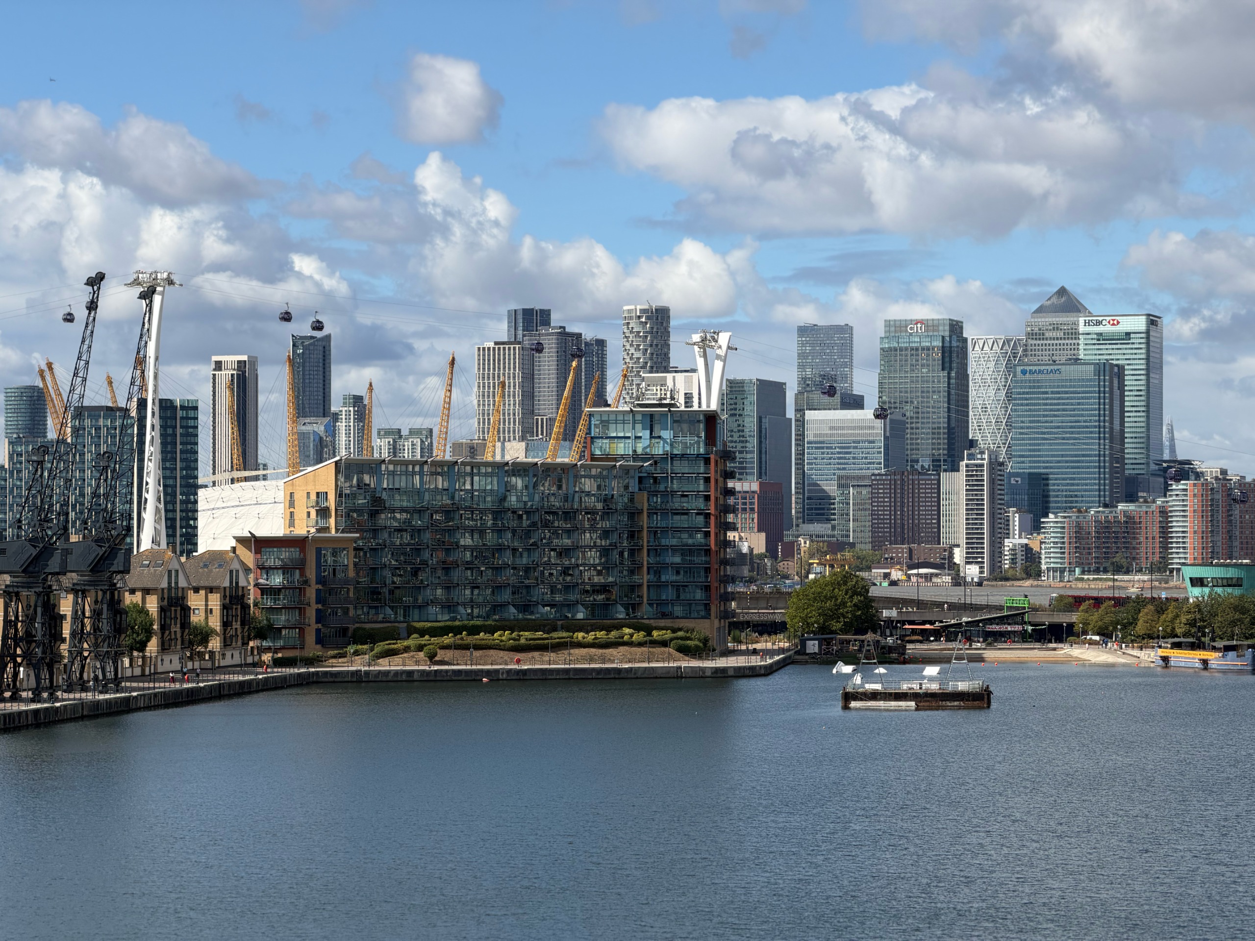 View of the docklands, London