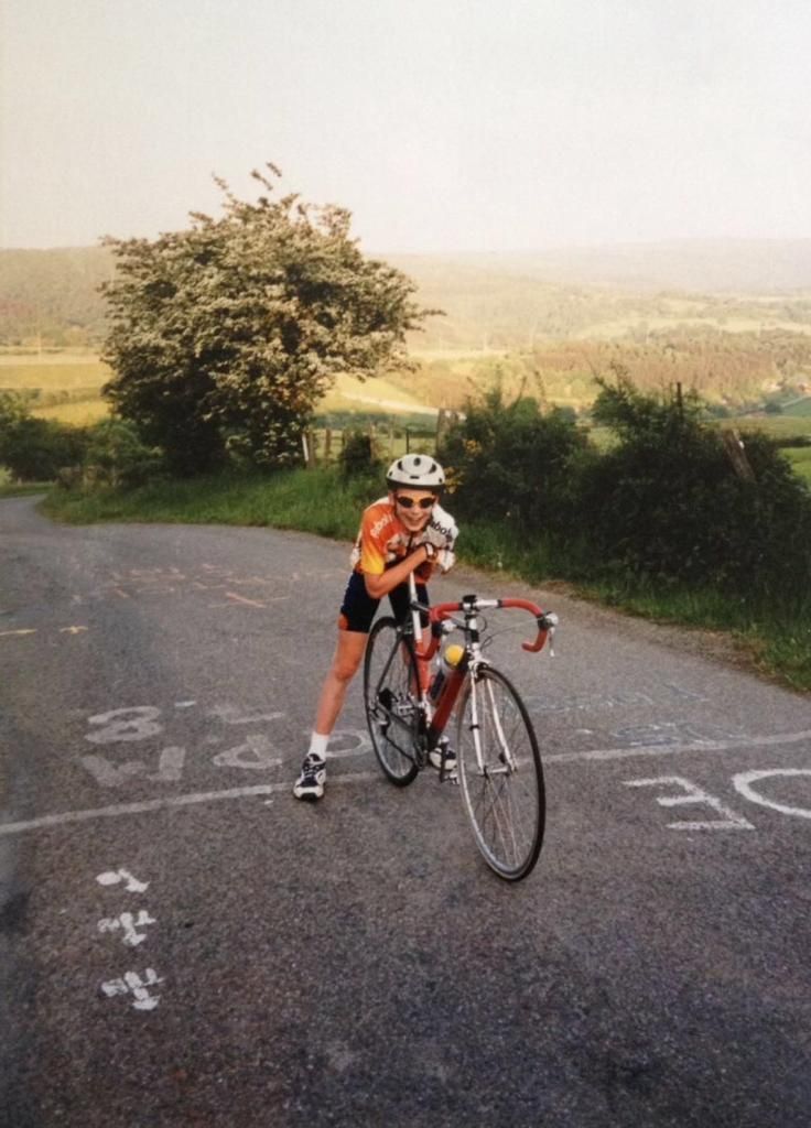 Gesink as a young boy on the C&ocirc;te de la Redoute