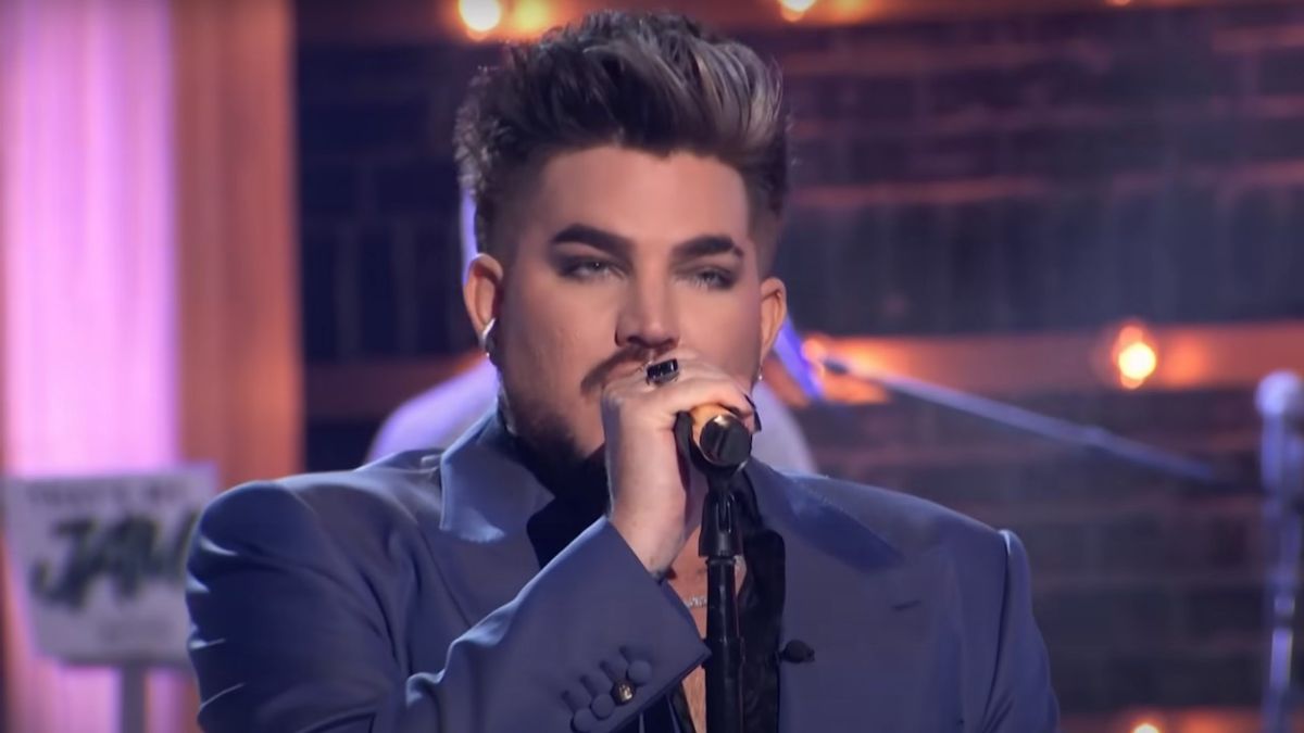 Adam Lambert on The Tonight Show starring Jimmy Fallon.