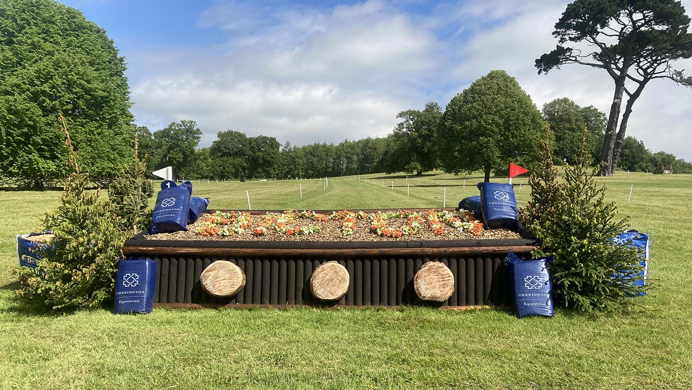 Bicton Horse Trials cross-country course
