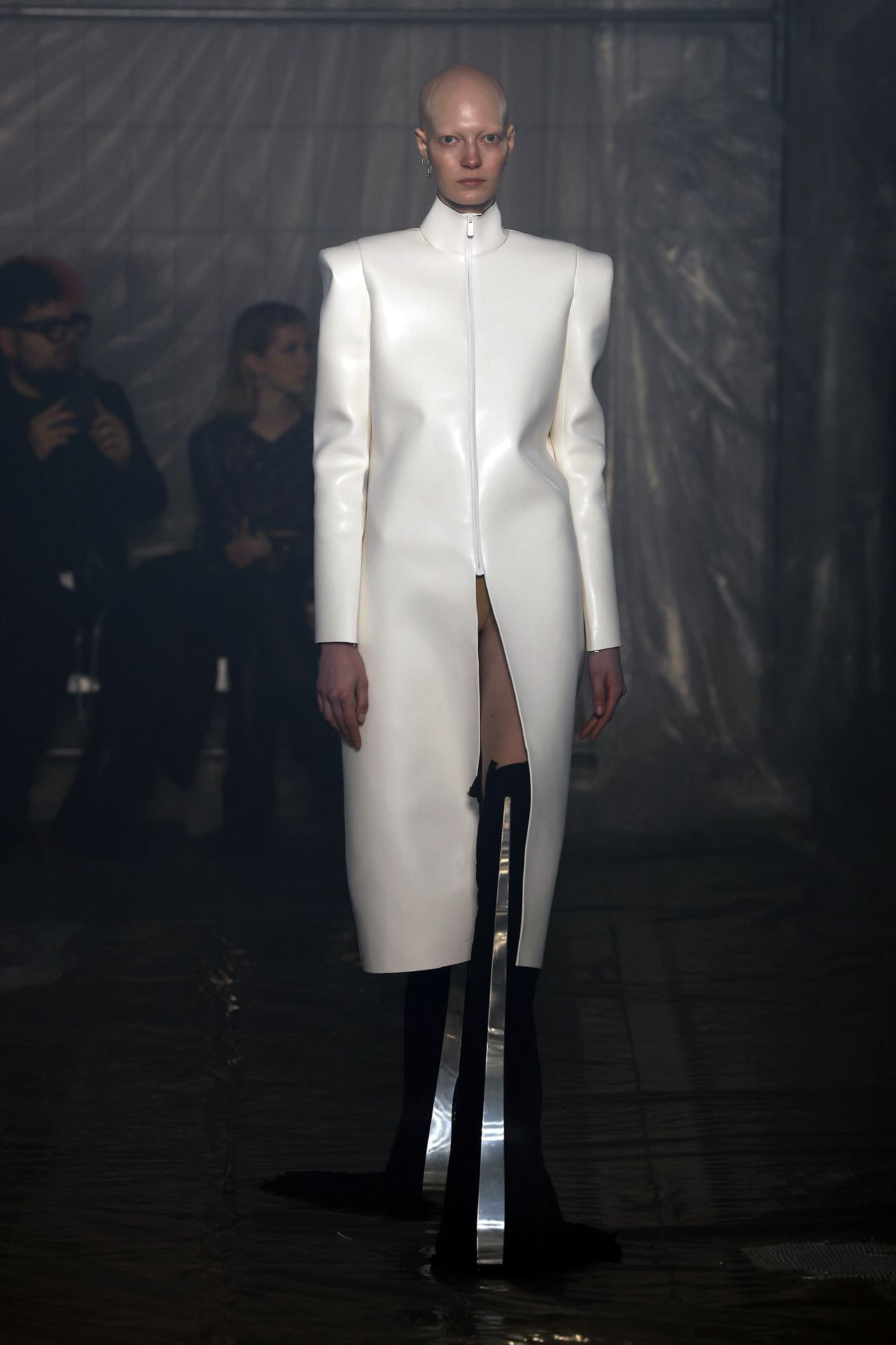A model walks the runway at the Han Kjobenhavn fashion show during the Milan Fashion Week Womenswear Fall/Winter 2023/2024 on February 25, 2023 in Milan, Italy.