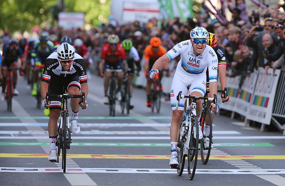 European champion Alexander Kristoff (UAE Team Emirates) wins opening stage of Rund um den Finanzplatz Eschborn-Frankfurt