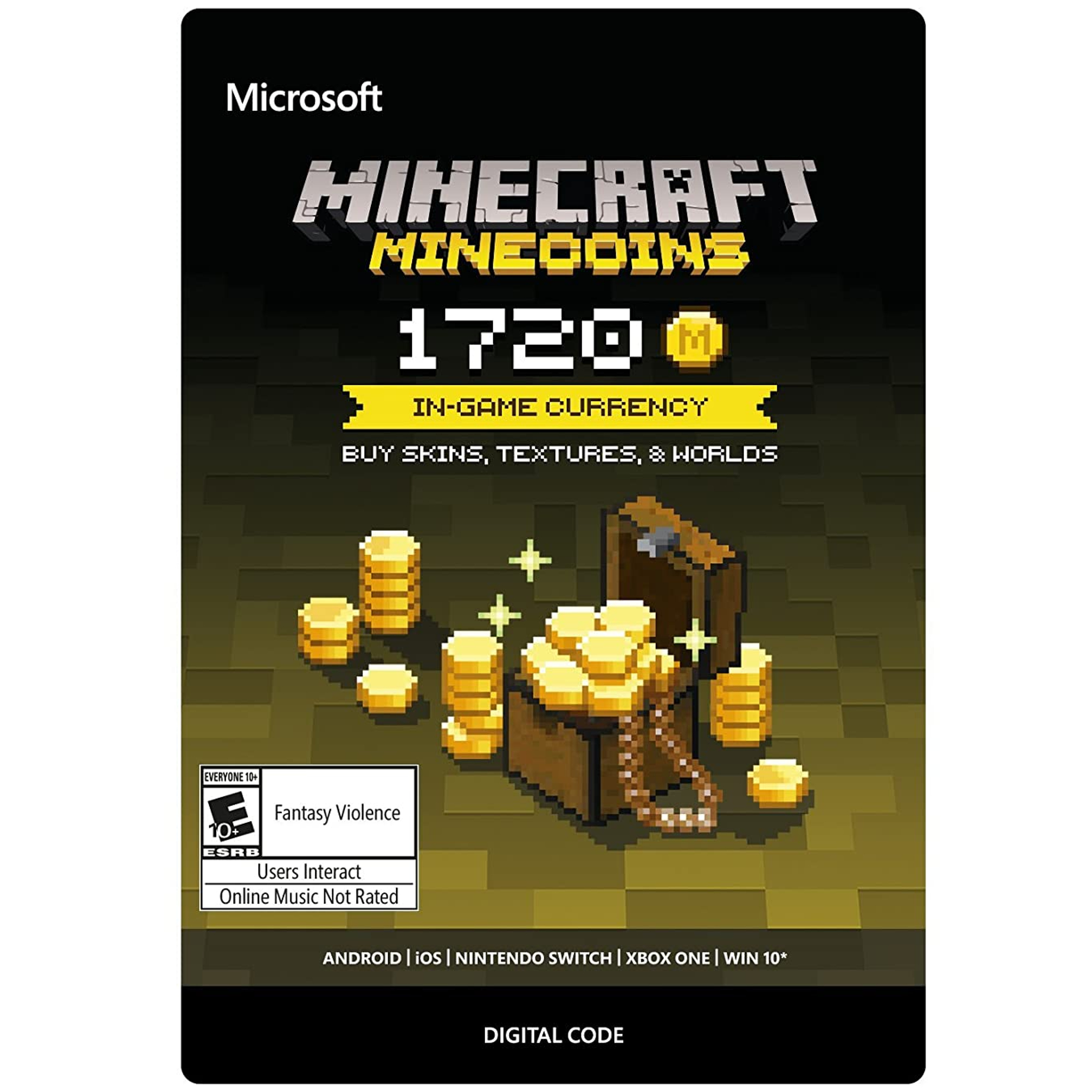 Minecraft Minecoins-Geschenkkarte.