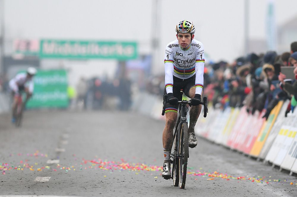 Wout Van Aert (Crelan-Charles) was second in Middelkerke