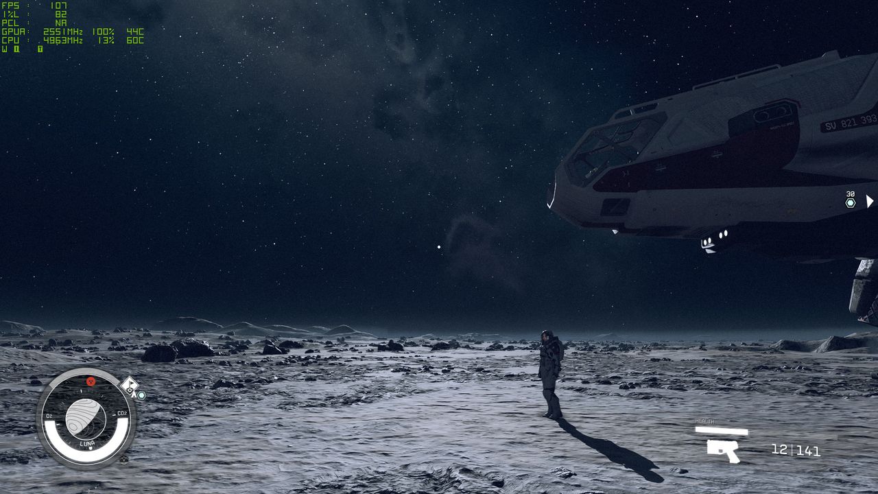 Starfield rendering the primary star on different GPUs