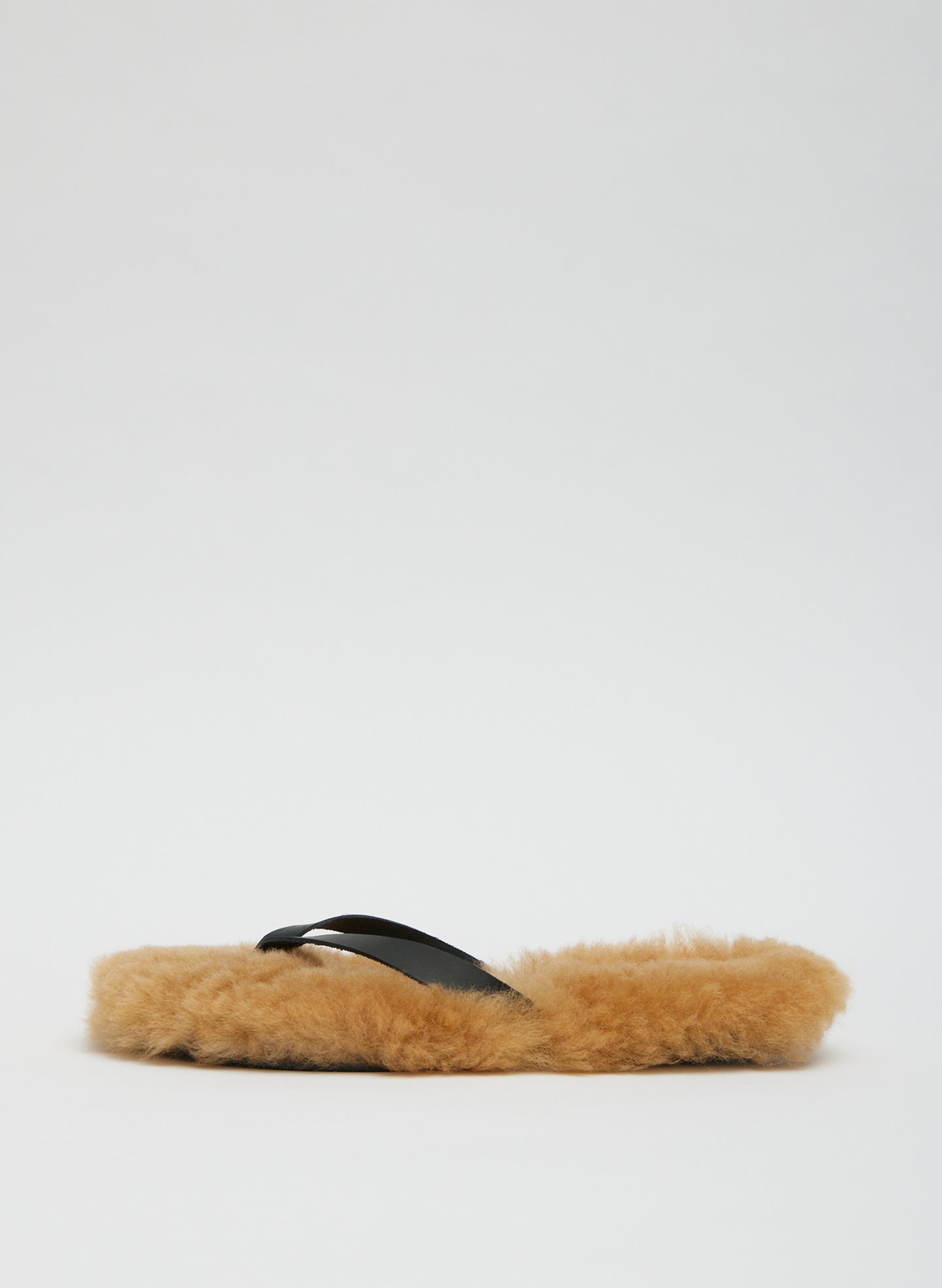 Bryan Shearling Flip Flop - Tan / 35 / Ss25by5247