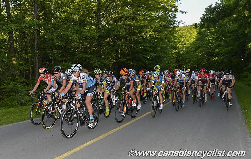 Rolling out into Gatineau park for the race