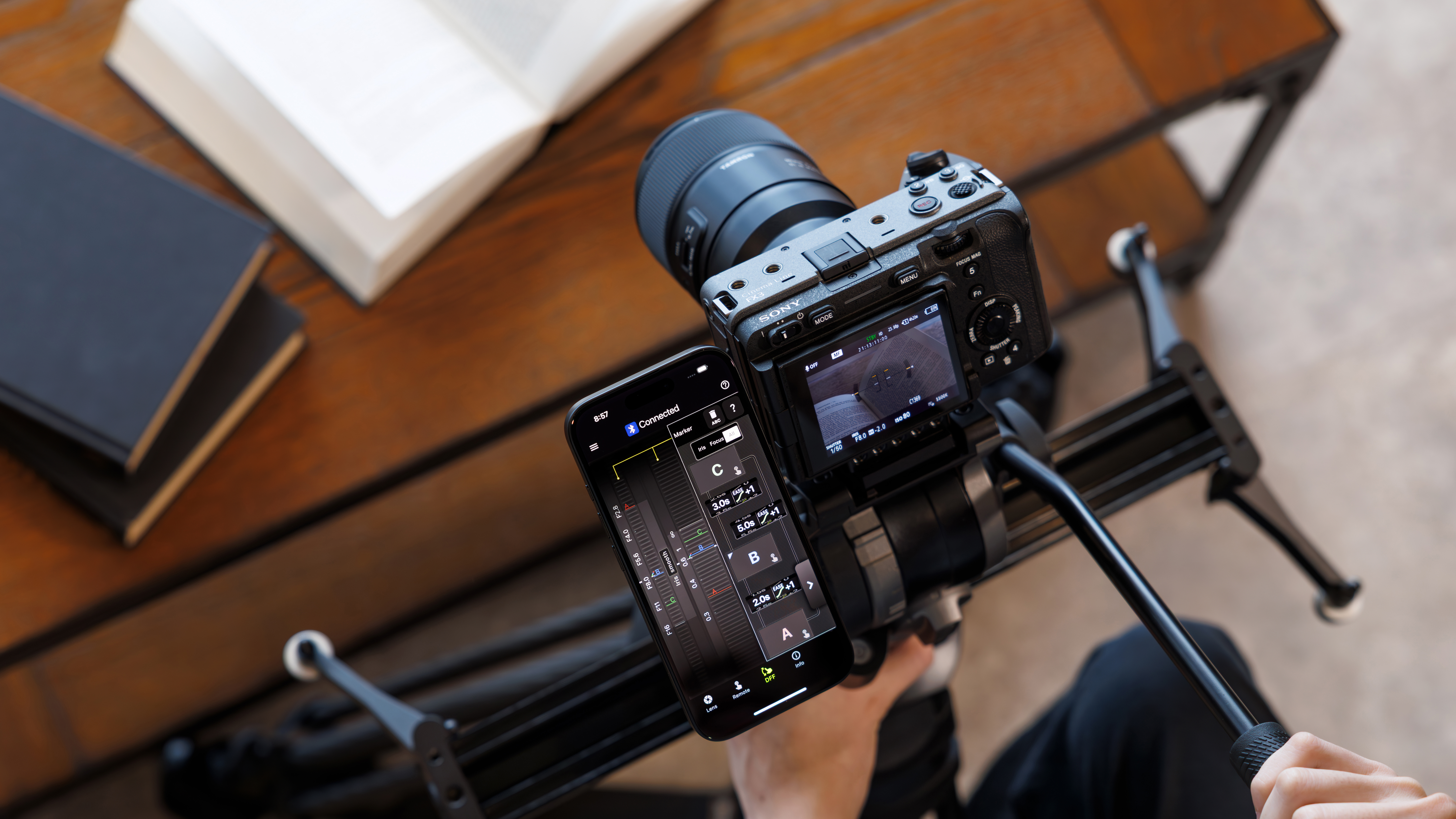 The Tamron mobile app in action