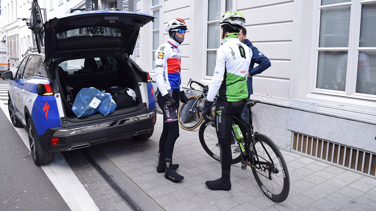 Vermote meets up with Stybar at Quick-Step's hotel