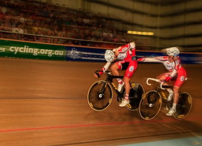 George Tansley and Miles Scotson keep an eye on the competition