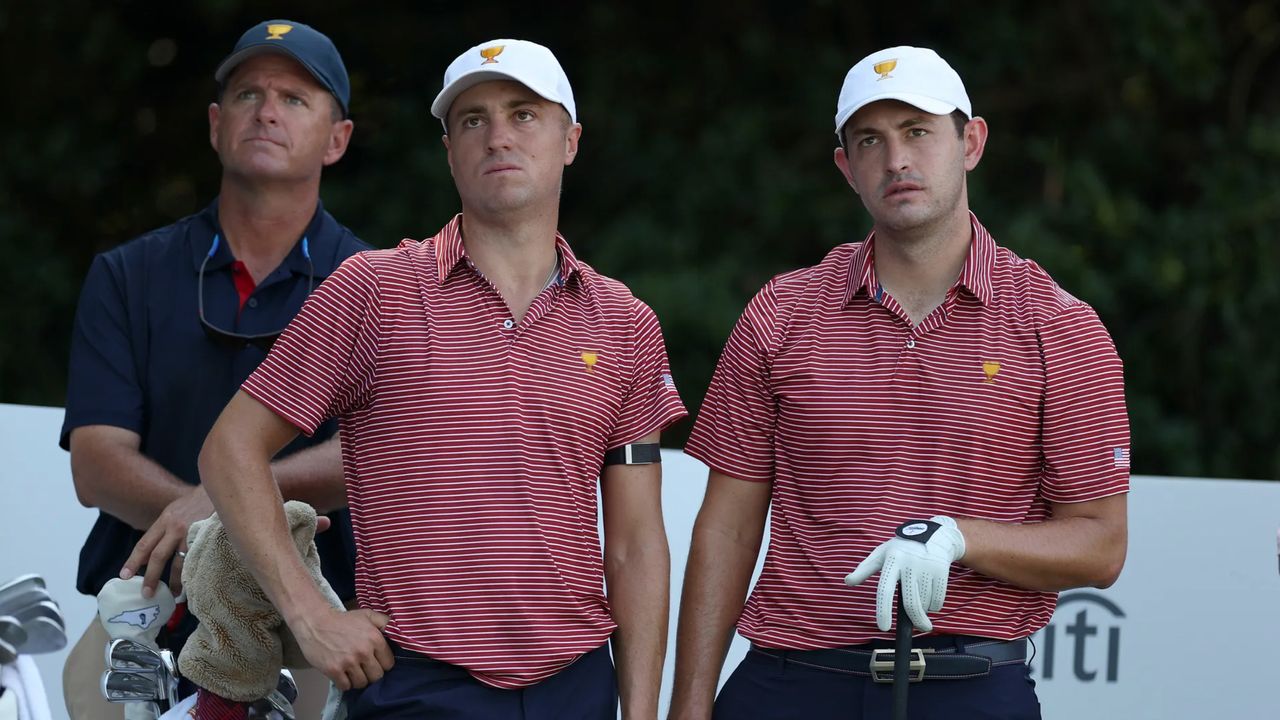 Justin Thomas and Patrick Cantlay at the Presidents Cup