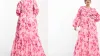 ASOS Design Curve Channel Waist Maxi Dress in Floral Print