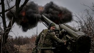 A Ukrainian soldier