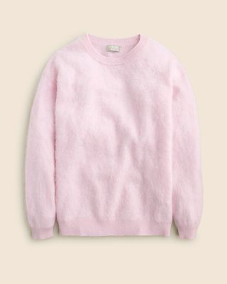 Brushed Cashmere Relaxed Crewneck Sweater