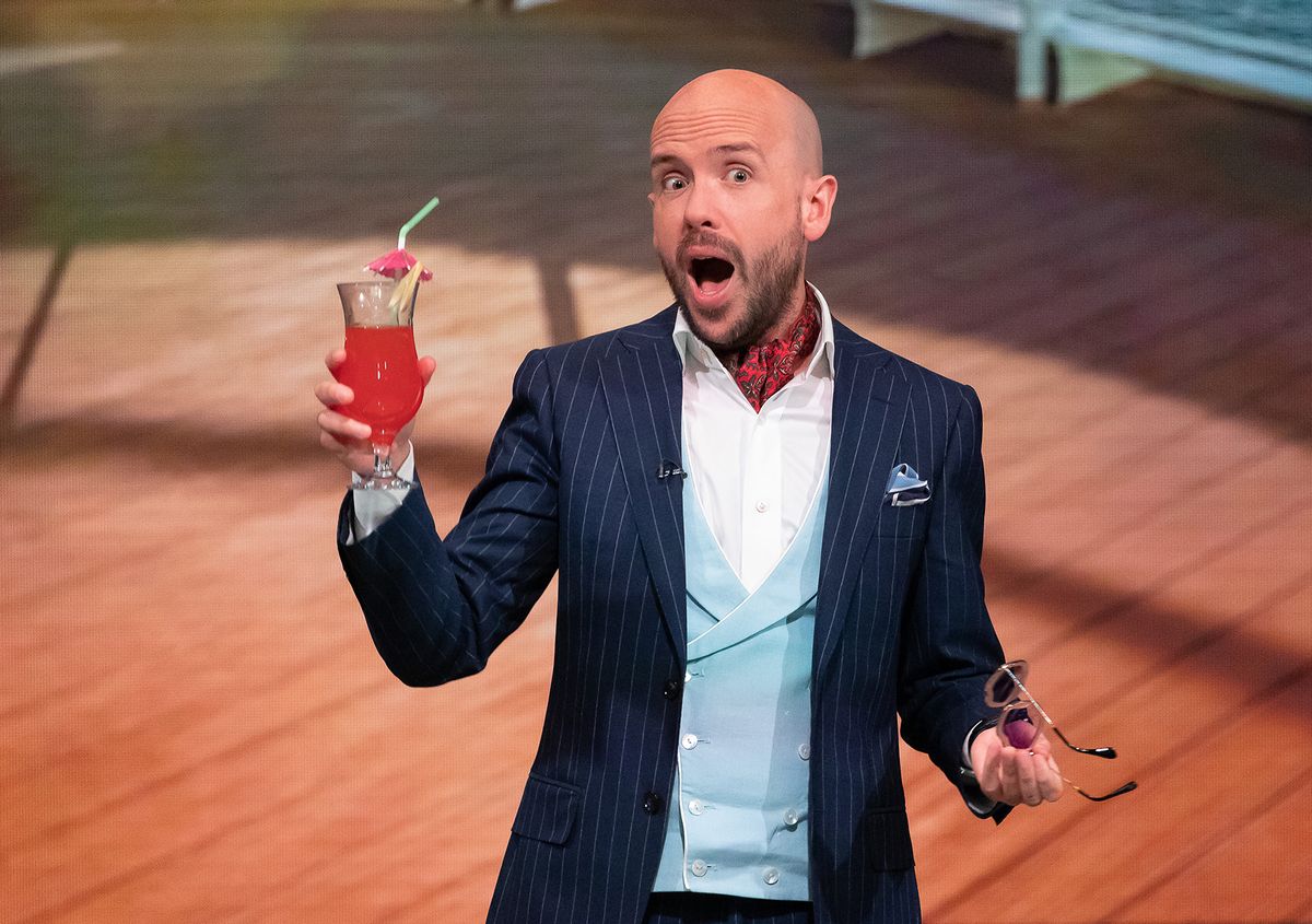 Tom Allen is the host of The Island. 